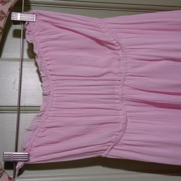 Women's R. Vivimos gauze tube Dress girl pink 🩷 summer M - Picture 5 of 11